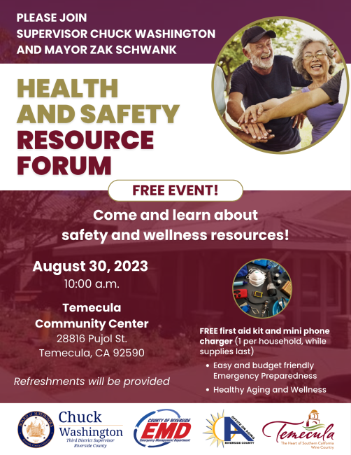 Health and Safety Resource Forum Temecula